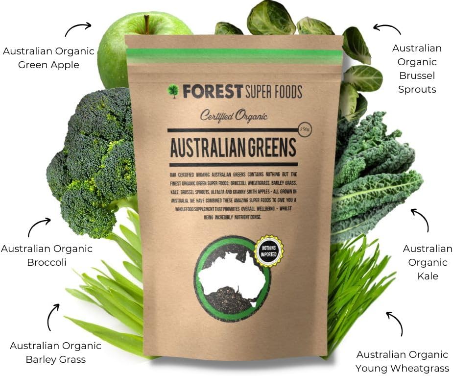 Miniatura 3 de Mezcla de alimentos integrales de verduras australianas orgánicas certificadas  7 increíbles alimentos integrales  Sin rellenos ni aditivos