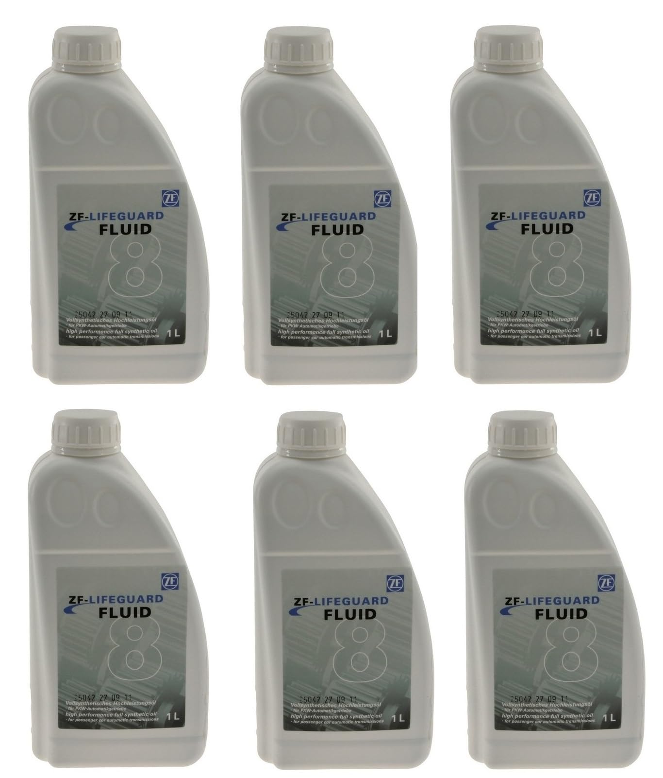For Audi BMW Jaguar Land Rover Set of 6 Liters Auto Trans Fluid ZF LIFEGUARD 8