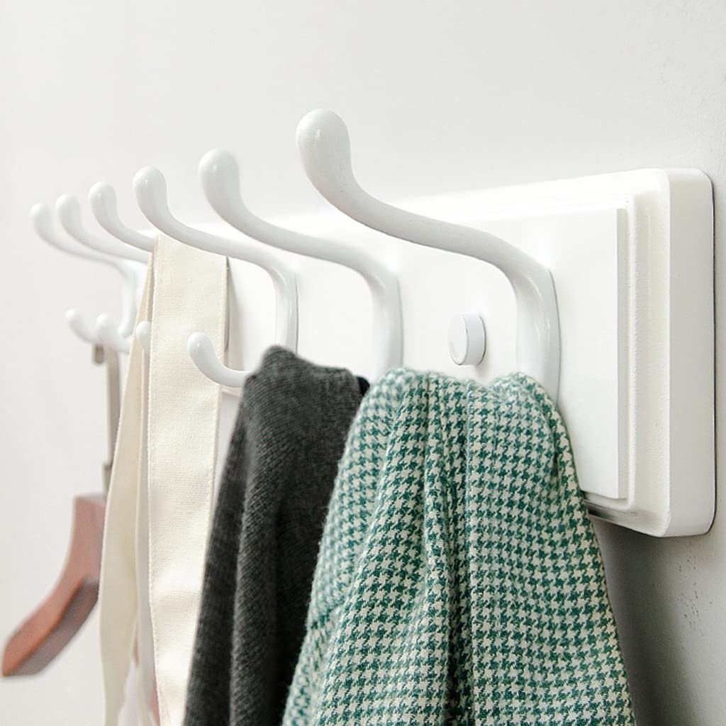 Percheros Para Colgar Abrigos Appendiabiti a muro Rack Simple Coat Coat Gancio Heavy Duty Cappotto Gancio Gancio Appendiabiti Parete Appeso Portachiavi Cappotto Cappotto Gancio Bianco Perchero Para Co