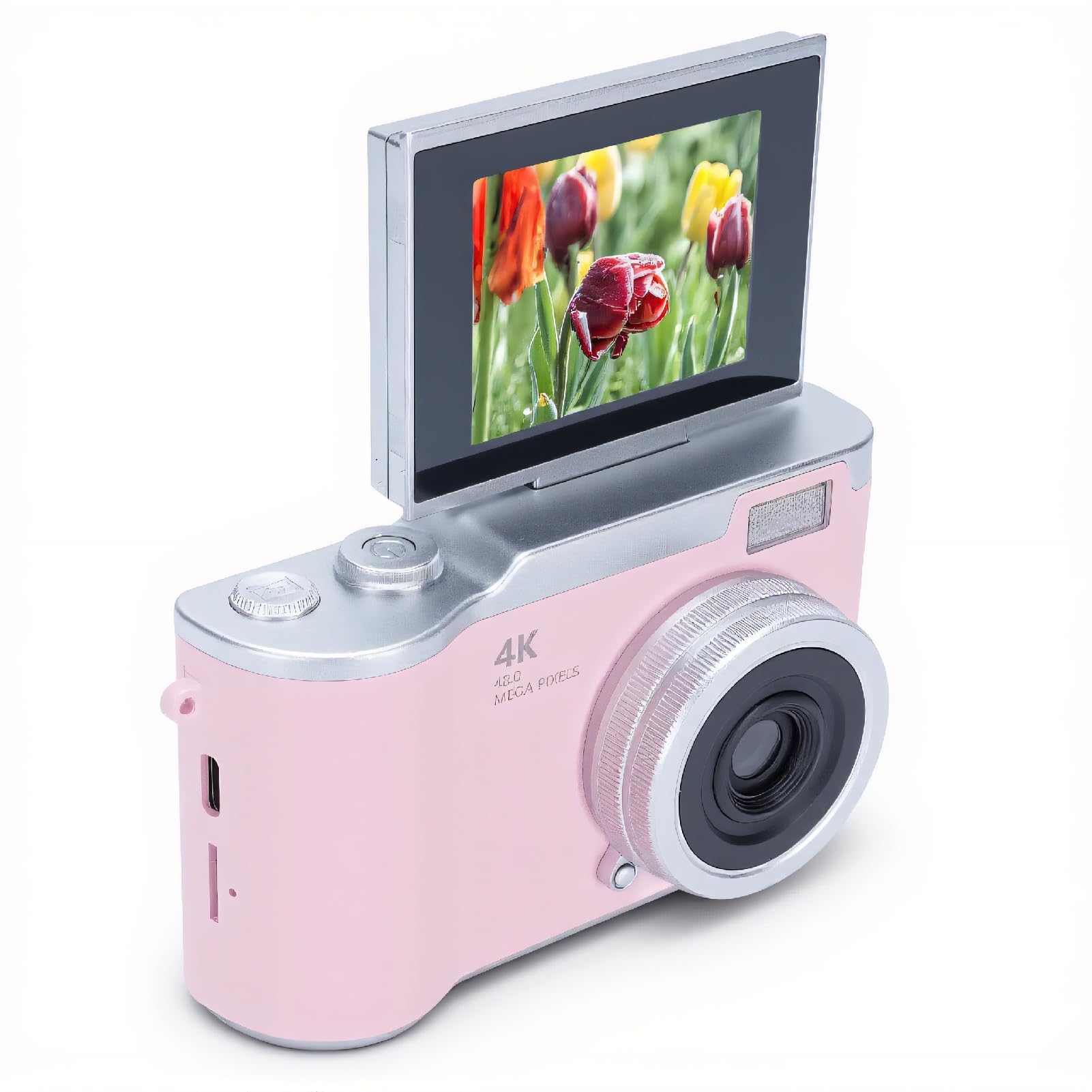 Cámara Digital, 1080p 48mp 2.4 Pulgadas HD Pantalla de 18x Zoom Auto Focus Vlogging Cámara Anti Shake Punto Compacto para Adolescentes Niños para Niños (#1)