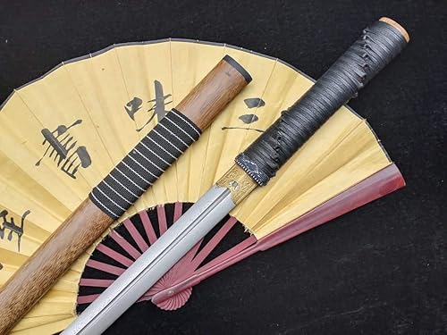 Miniatura 2 de Espada chino (Patrón plegable única (Acero Groove Hoja, Rosewood scabbard) Tang, longitud completa 39"