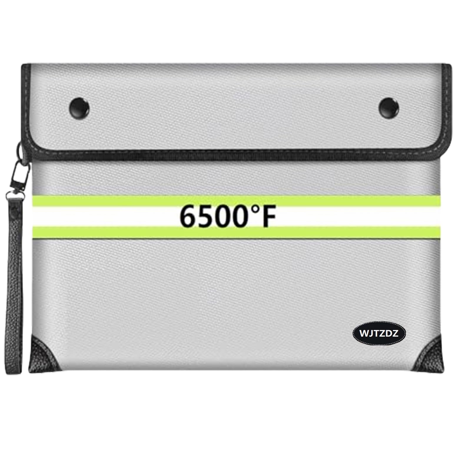6500°F Upgraded Fireproof Money Bag,10 Layers of Heat Insulated Materials,Fire Proof Box with Waterproof Zipper/Reflective Strip,Document Bag with Handle for Cash,Important Documents