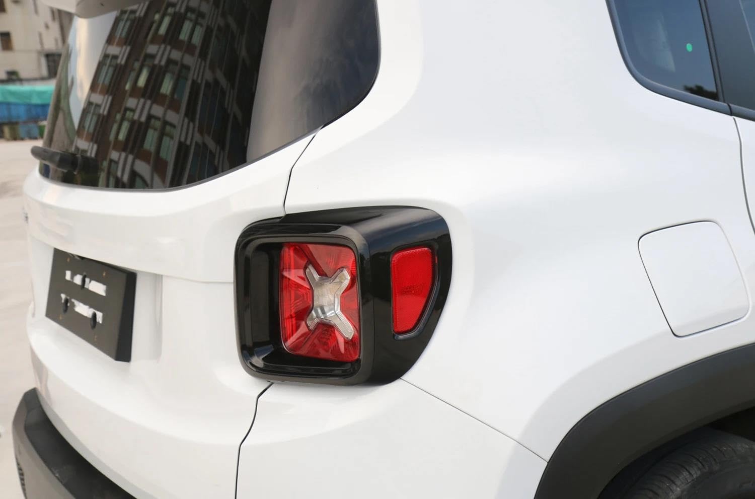 Blocchi Fari Posteriori Auto per Jeep per Renegade 2016 2017 2018 2019-2023 Protezione Fanale Posteriore Decorazione Fanale Posteriore Adesivi di Rivestimento Fanalino Catadiottro