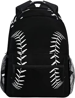 Oarencol Baseball Sport Softball American Backpacks School Book Travel College Shoulder Bag for Women Girls Men Boys