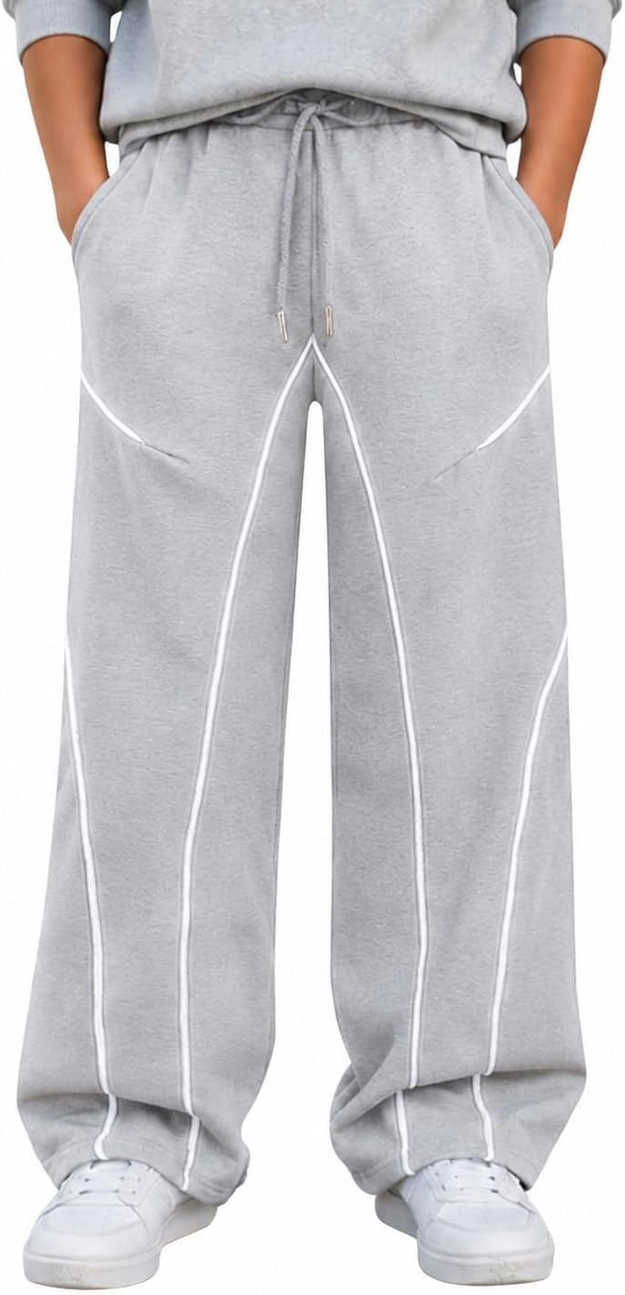 Boys Baggy Wide Leg Sweatpants 7-14Y