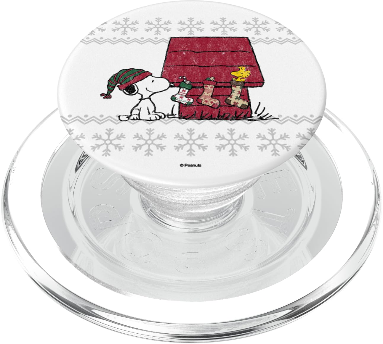 Peanuts Snoopy Ugly Christmas Stockings PopSockets PopGrip for MagSafe