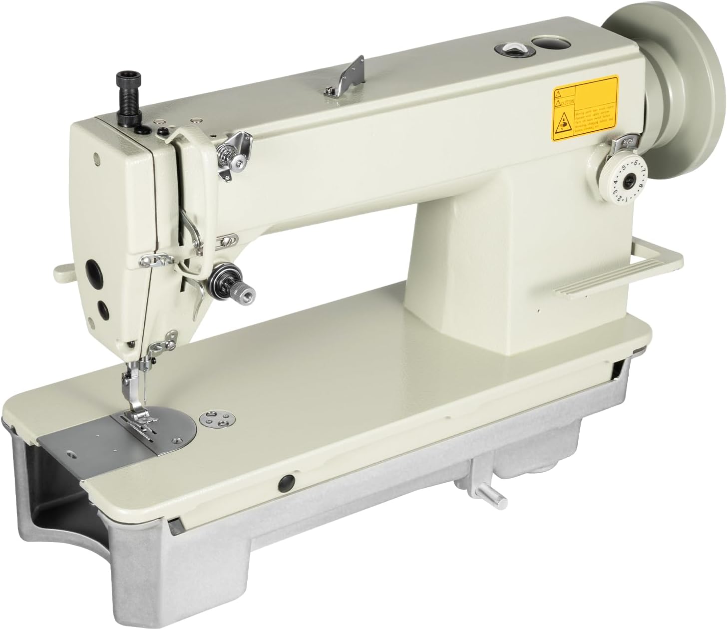 Industrial Leather Sewing Machine, 3000 Stitches Canvas Machine, 10# White Oil Heavy Duty 8mm Stitch Length Control High-Density Processing Automatic Oil Spray Device Straight Line W/Oil Pot product image