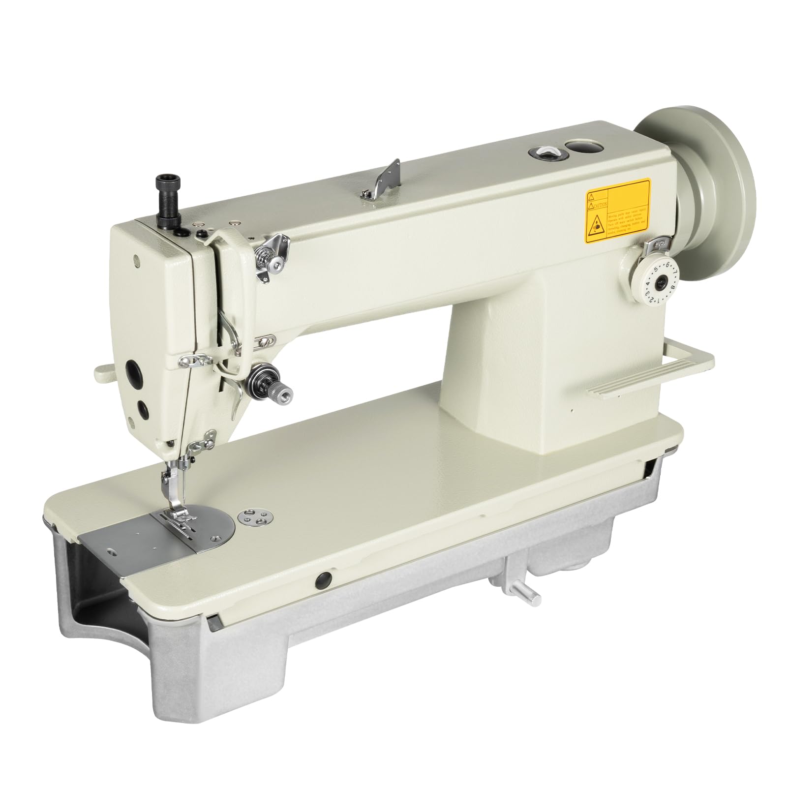 Industrial Leather Sewing Machine Head Heavy Duty Auto Straight Line Leather Canvas Fabrics Sewing Machine,3000 Stitches/Min Lockstitch Thick Material Stitcher for Garment Store,Home (No Motor)