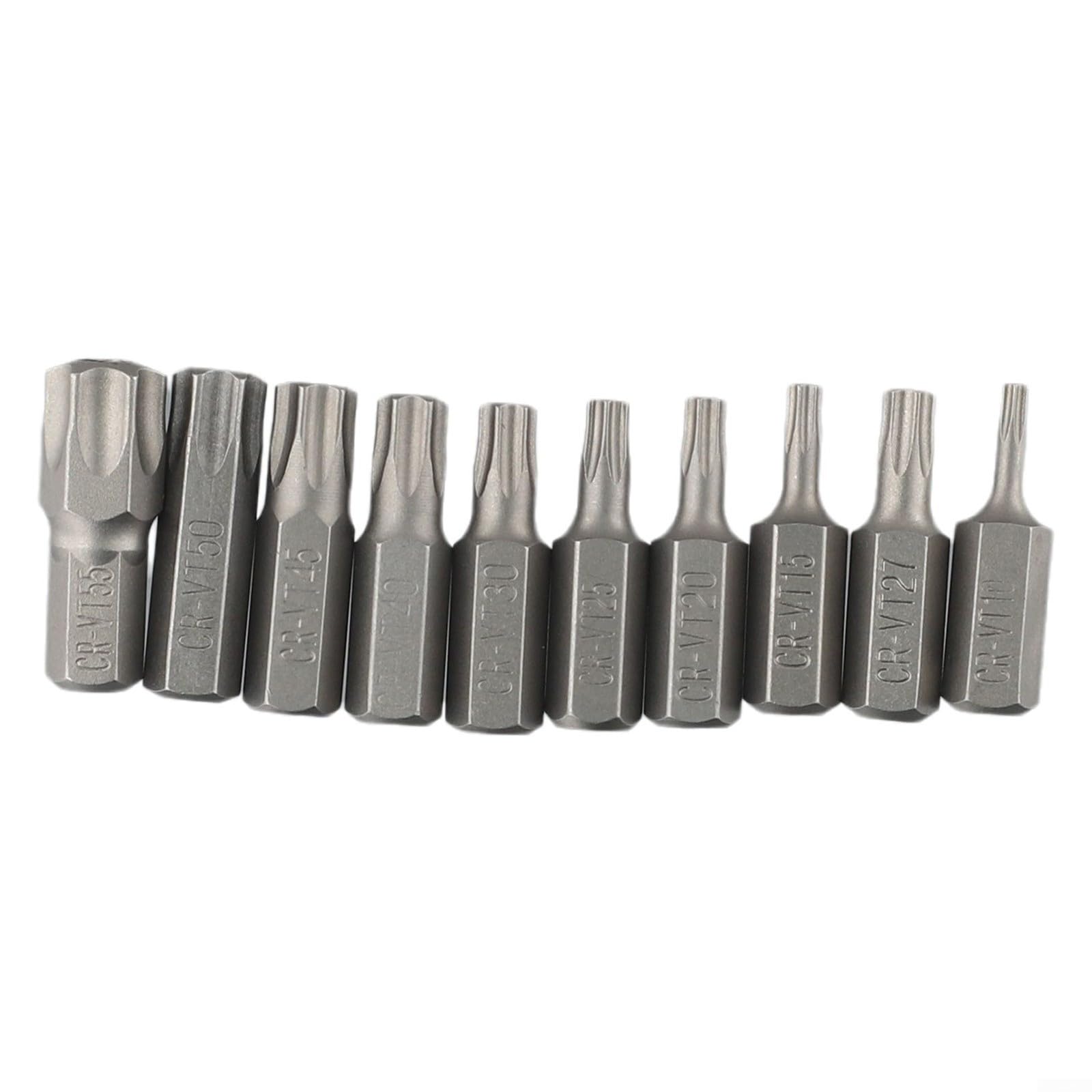 Set di 34 pezzi per chiavi a bussola Torx e punte, in acciaio al cromo vanadio, incluse punte di sicurezza T60, E4-E20 maschio/femmina, riparazione automobilistica