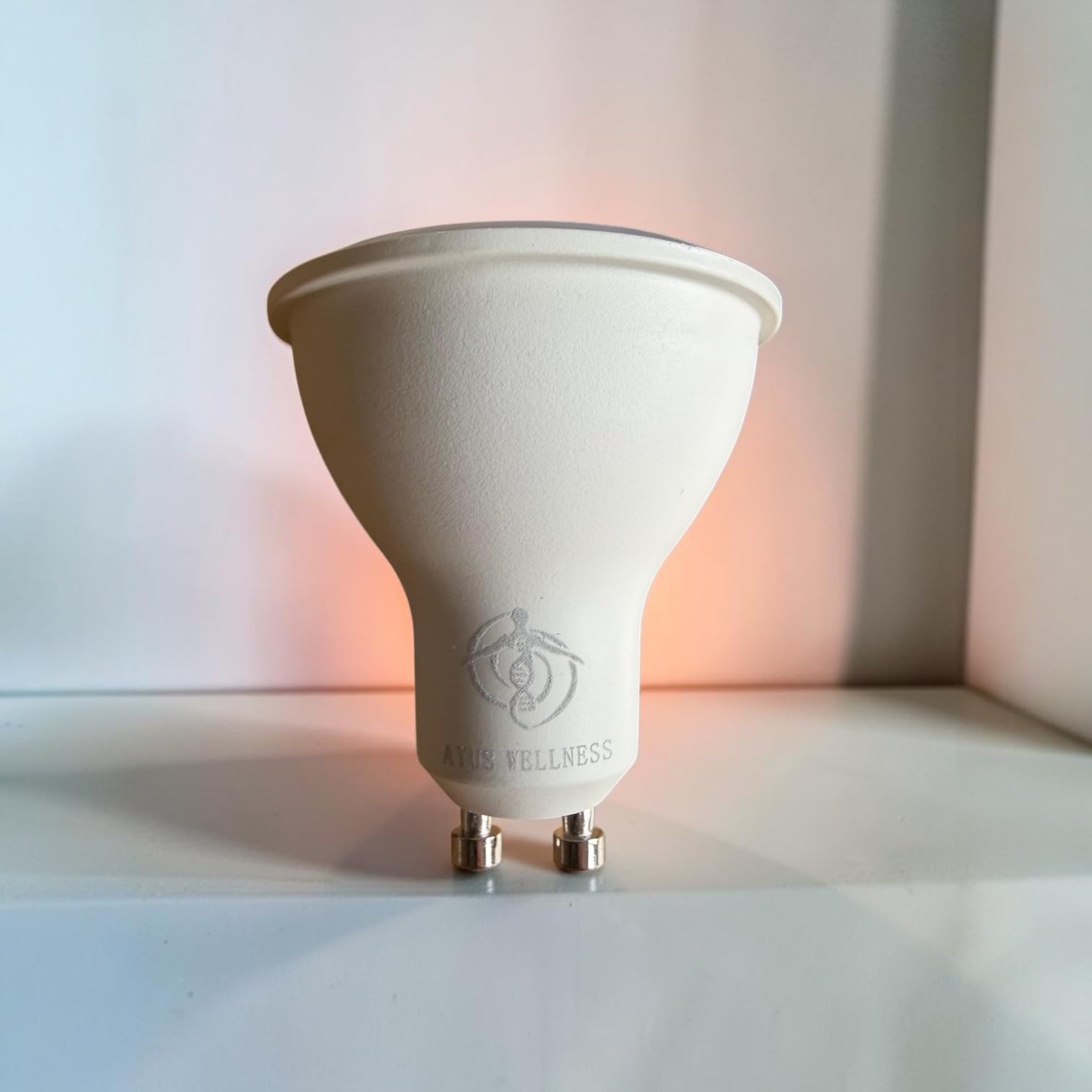Ayus Wellness Tru Light Bulb, Full Spectrum LED First and ONLY in The UK, 3 Colour Modes, [Edison Screw E27 or Bayonet B22] (GU10 (Full Spectrum + Amber))