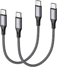 RAVIAD Cavo USB C USB C [2Pezzi 50CM], 60W Cavo USB Type-C PD 3A Ricarica Rapida Nylon Intrecciato Cavo iPhone 15 per iPhone 16 15 Pro Max, Samsung Galaxy S23 S22 S21 S20 A12 A53 Note 20, Google Pixel