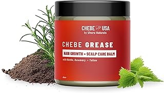 ORIGINAL Chebe Hair Growth Grease with Rosemary & Grass-Fed Tallow – Hair Thinning & Hair Loss Treatment for Men & Women | Regrowth, Strengthening & Lengthening for All Hair Types (4 oz)