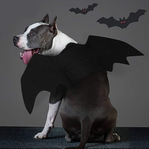 Miniatura 5 de Disfraz Rypet de murciélago, disfraz de Halloween para mascotas, alas de murciélago para perro