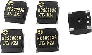 Aexit 5pcs 9mm x 9mm x 3.5mm Square Shape SMD Buzzer Black DC 1.5V 90mA 2500 Hz (1f164901cbb4e5c1d864331ecf50e77b)