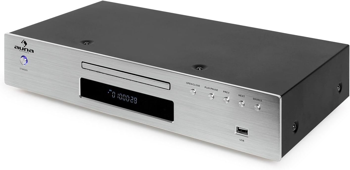 Front view of the AUNA Amplifier unit.