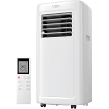 42dB Ultra-Quiet 8000 BTU Portable AC Unit - 3-in-1 Air Conditioner with Dehumidifier Mode & Turbo Fan, Cools 350 Sq.Ft Spaces, Smart LED Display, Sleep Function, Includes Window Mount Kit