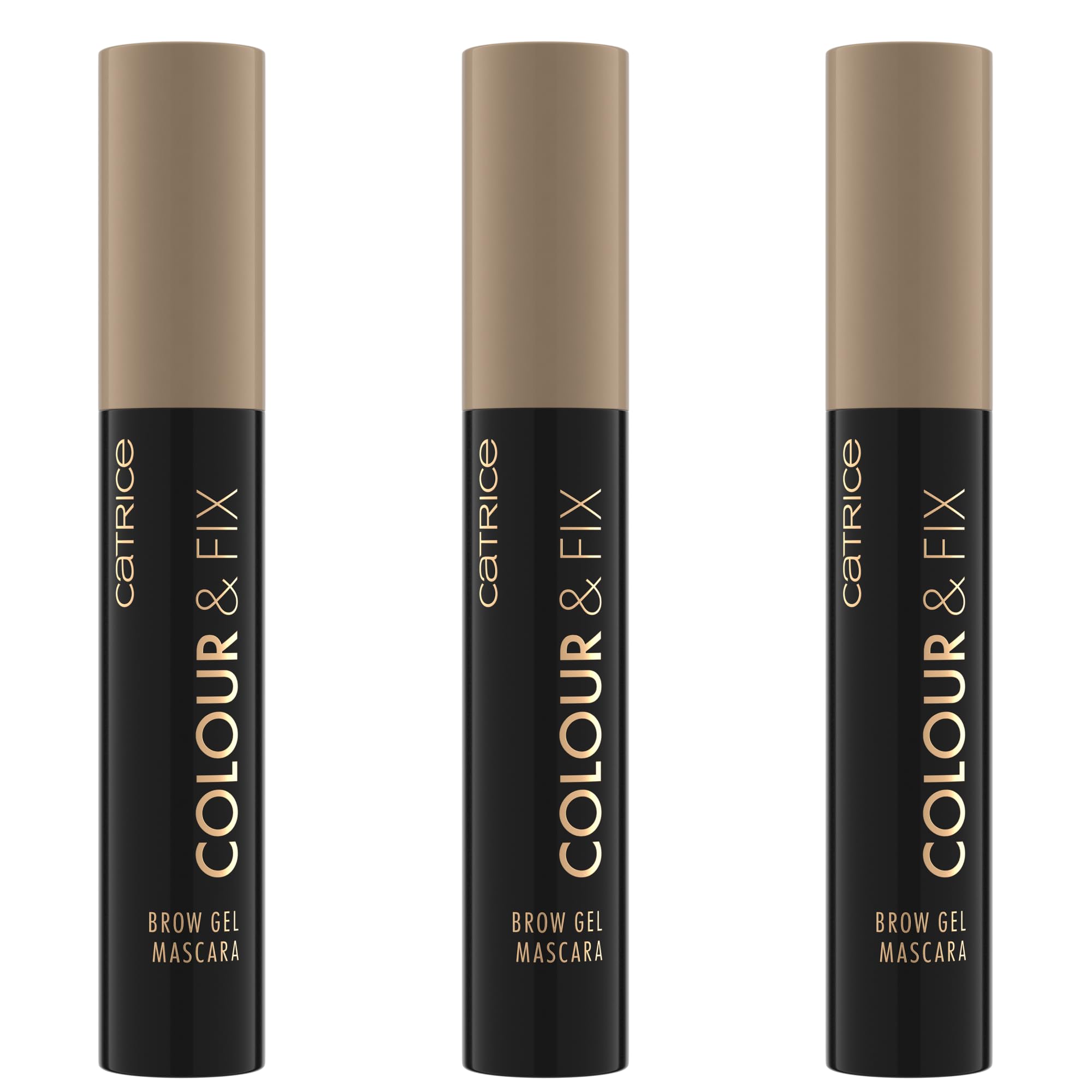 Catrice Colour & Fix Brow Gel Mascara, Augenbrauengel, Nr. 020, Braun, langanhaltend, definierend, fixierend, vegan, ohne Mikroplastikpartikel, Nanopartikel frei, ohne Parfüm, 3er Pack (3x5ml)