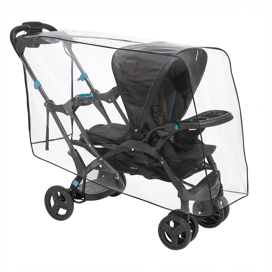 Sasha Kiddie BT - 5R Baby Trend Sit N Stojak LX Osłona przeciwdeszczowa i wiatrowa - wózek nie jest dołączony