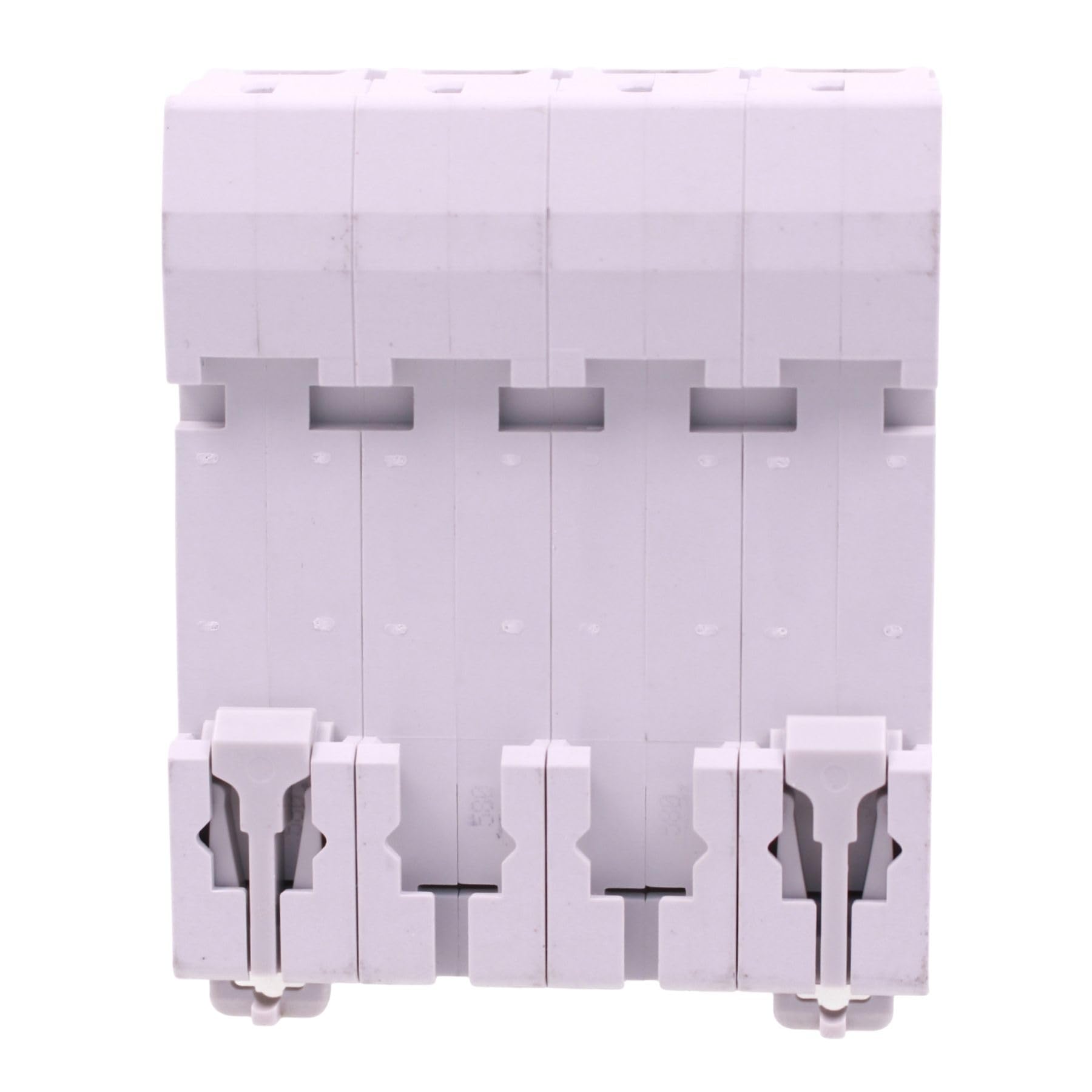 4 interruptores magnetotérmicos trifásicos 4P 100 A D100, curva D 10 kA, 4 módulos DIN 380 V AC, certificado IEC60898-1, serie GYM9H-125 profesional