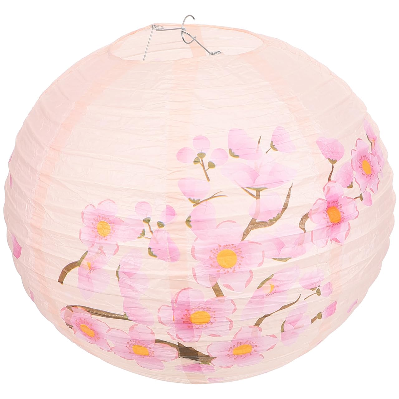 Japanese Paper Lantern 13.8-Inch Cherry Blossom Hanging Lantern for Wedding, Party, Restaurant, Home, Bar