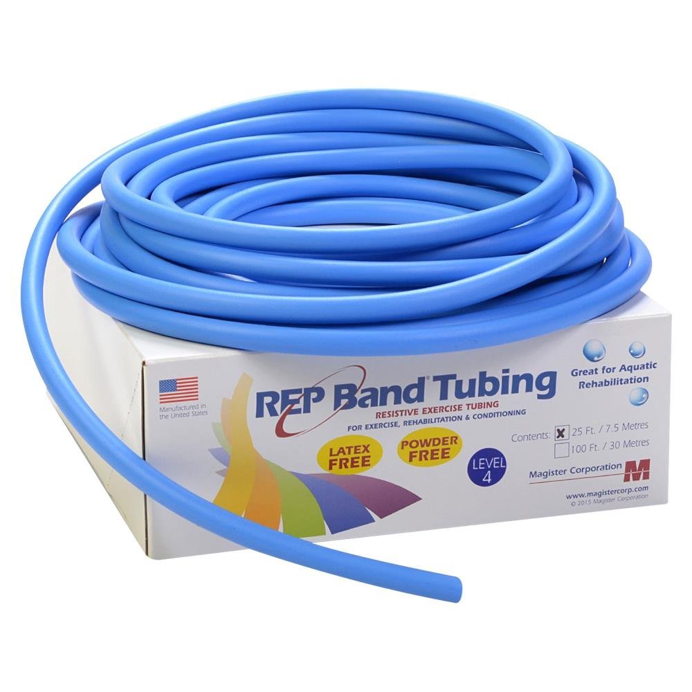 Resistive Exercise - Rep Latex-Free Tubing Blue (Level 4) 100' (100 ft)