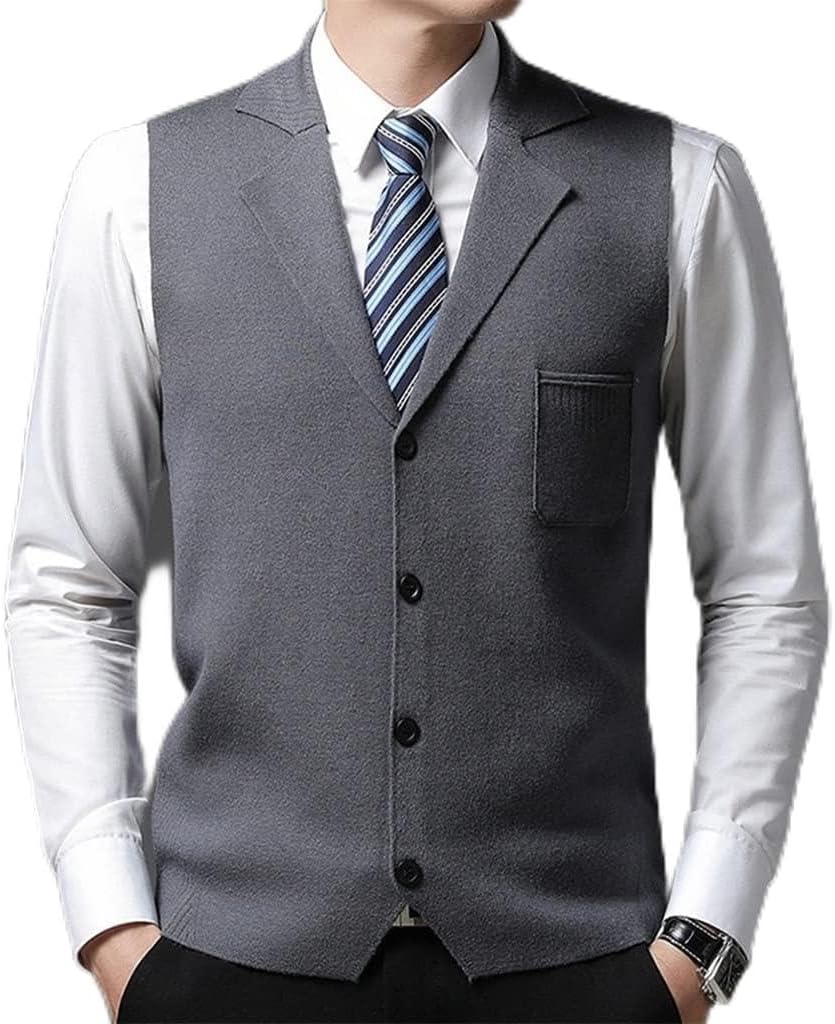 ナチュラルな [ブルコ] OL-1358 V-VEST 3色(NVY/BLK/GRY) (XLサイズ, BLK)