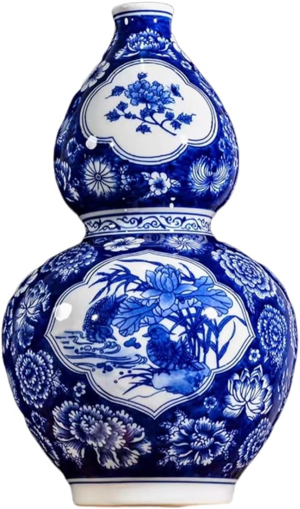 中国陶磁器 法花 魚絵面取り壺 中国陶磁器 法花 魚絵面取り壺 青花魚藻