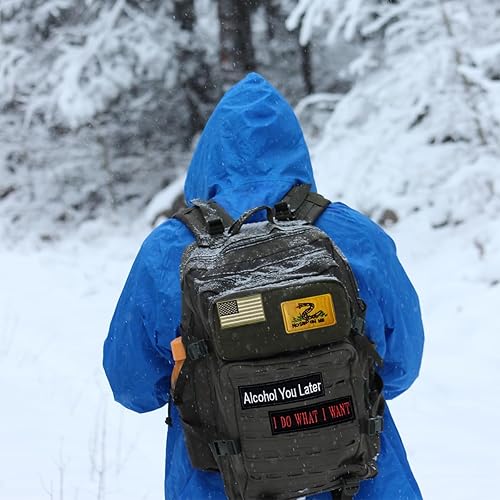 Miniatura 4 de Paquete de 10 parches tácticos de moral al azar, juego de parches tácticos bordados completos, parche moral con gancho y bucle para gorras,