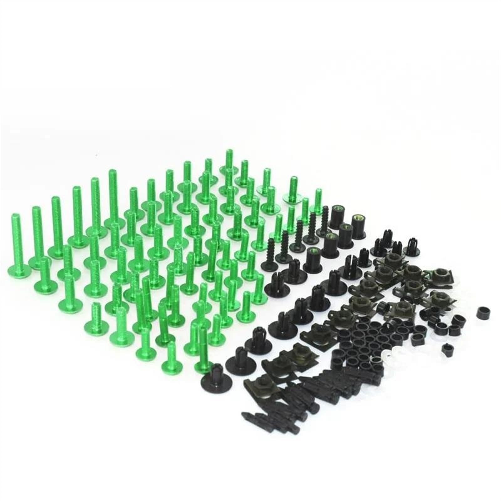Motorcycle Accessories Full Fairing Bolts Kit Screws Nuts For Rs 125 Rsv4 Rs4 For Tuono V4 1100 For Buell Xb12(Green)