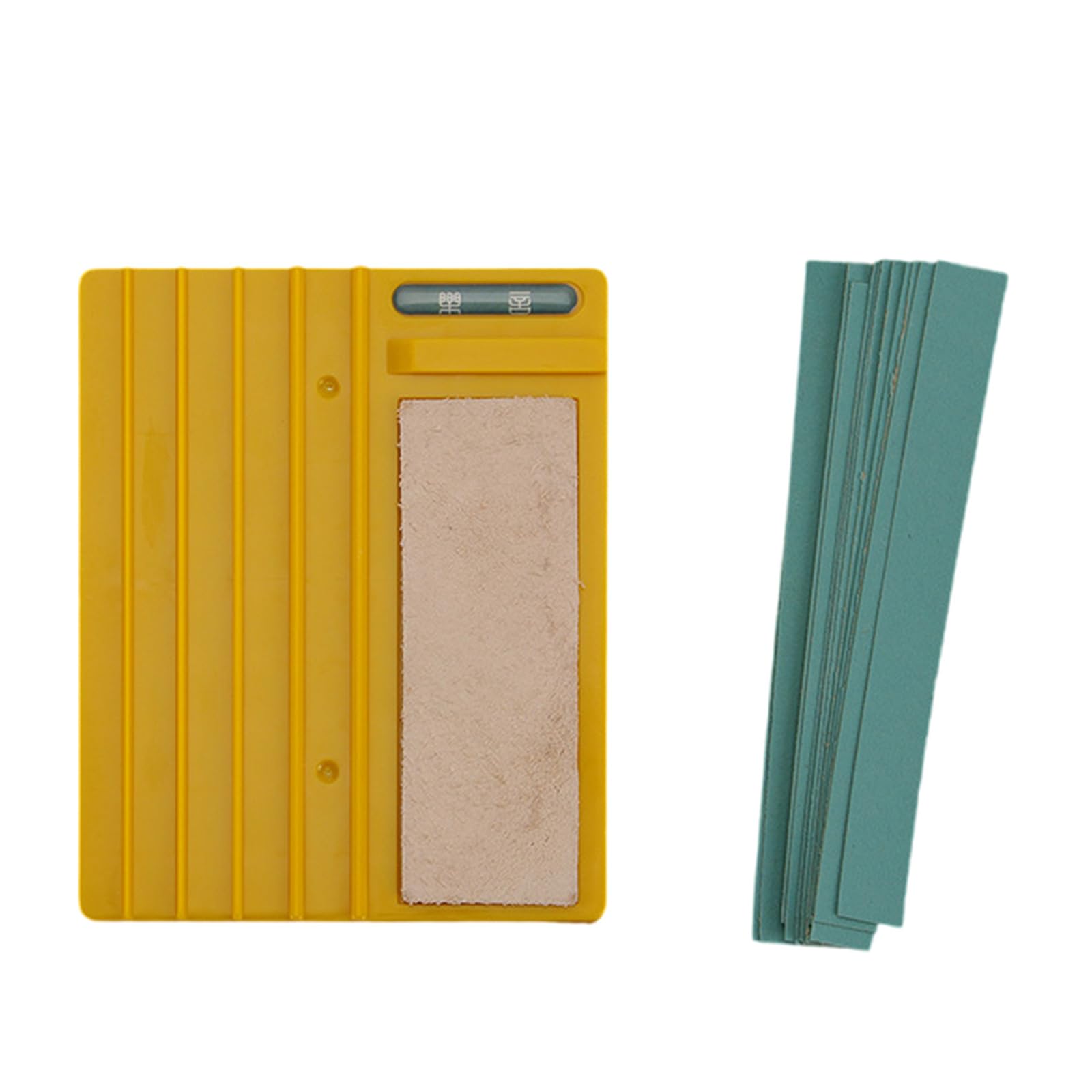 APLudoo Professional Leather Edging Beveler Sharpener Leather Burnisher Set For Sizes 1# To 5# Bevelers Tool Grinding Leathercraft Beveler Sharpening Guide