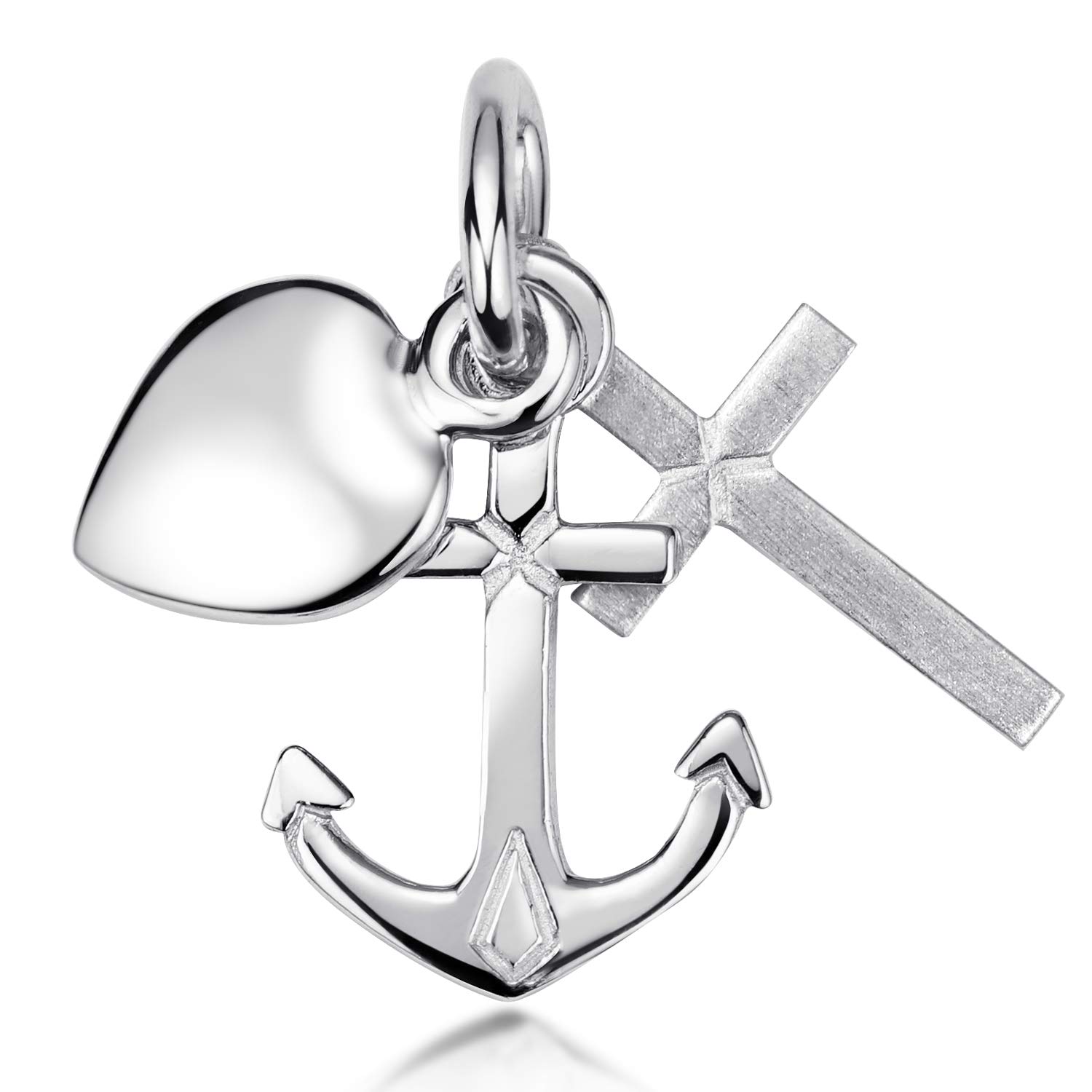 Ciondolo Ancora Con Cuore - Argento 925, Per Braccialetti E Collane, Regalo Amoroso - Foto 9