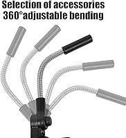 Vista 5 de ALASSE Cochecito paraguas para niños pequeños, cochecito de bebé con abrazadera ajustable, sombrilla para niños con protección UV, paraguas de 8