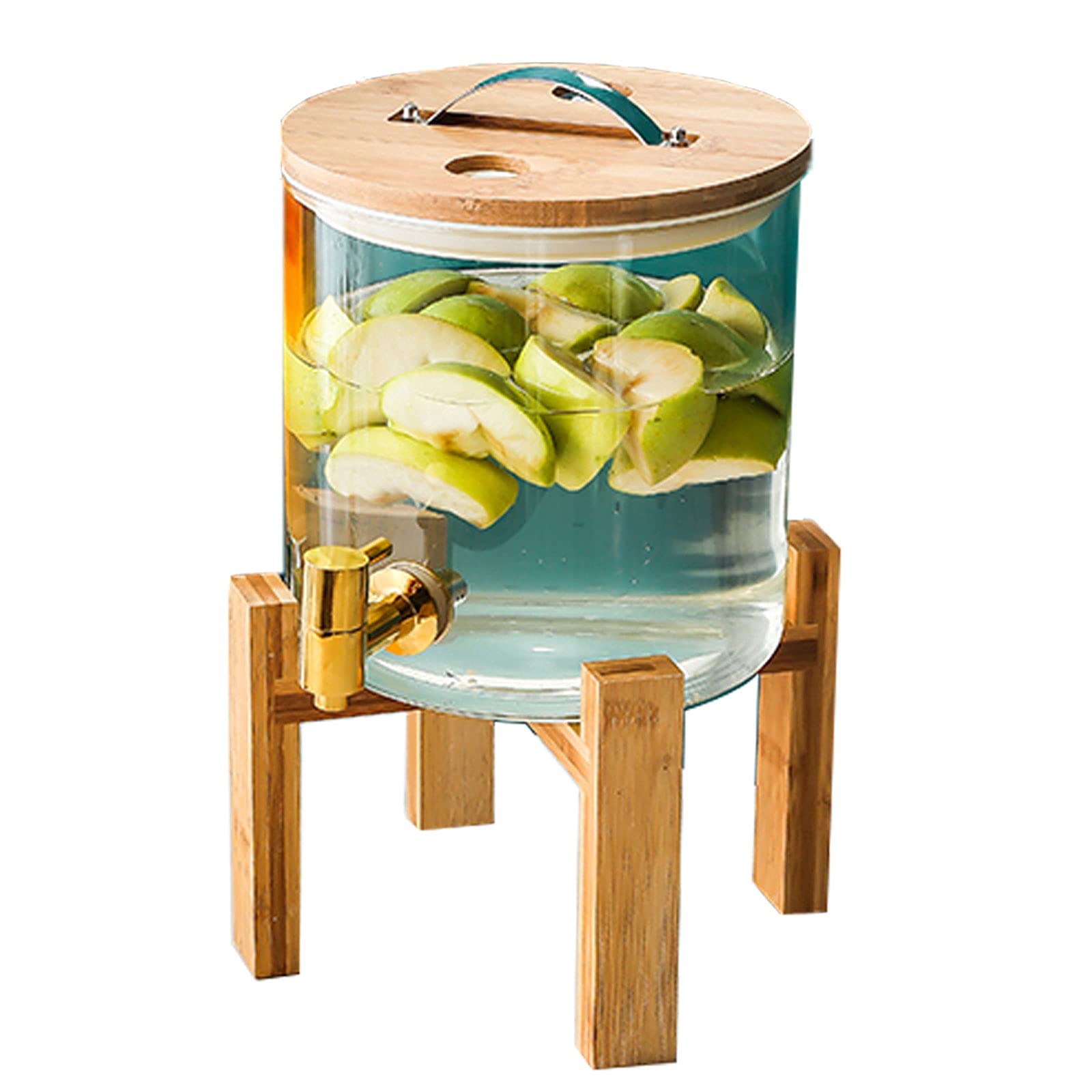 AYCDL Water Juice Dispensers Beverage Dispenser with Tap and Stand, Juice Dispenser for Cocktails Juice Water Beverages Lemonade Dispenser, High Temperature,5L