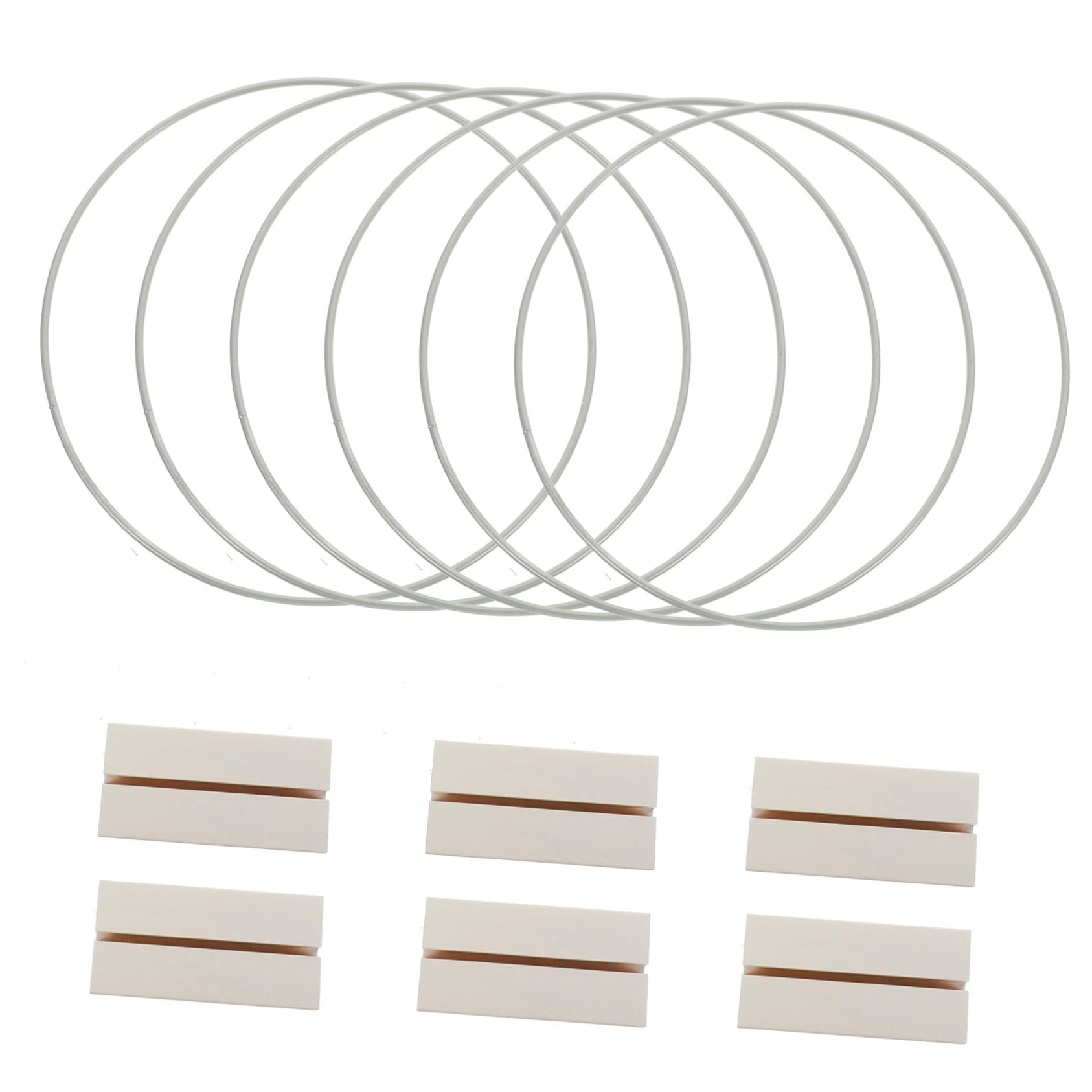 IMIKEYA Set 6 Portafiori in Metallo per Centrotavola Matrimonio Decorazioni Tavolo Fai da Te Scene di Nozze e Feste