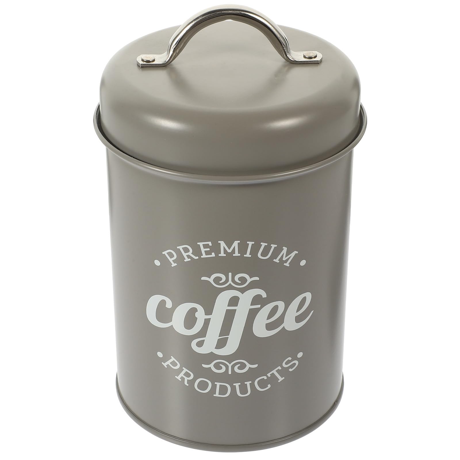 Contenedor hermético metálico de 1200ml con acabado minimalista para té y café