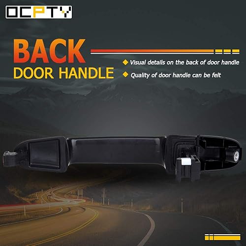 Miniatura 6 de OCPTY Manijas de puerta exterior del lado derecho del pasajero de repuesto para Hyundai Elantra 2006-2012 manija de puerta exterior negro
