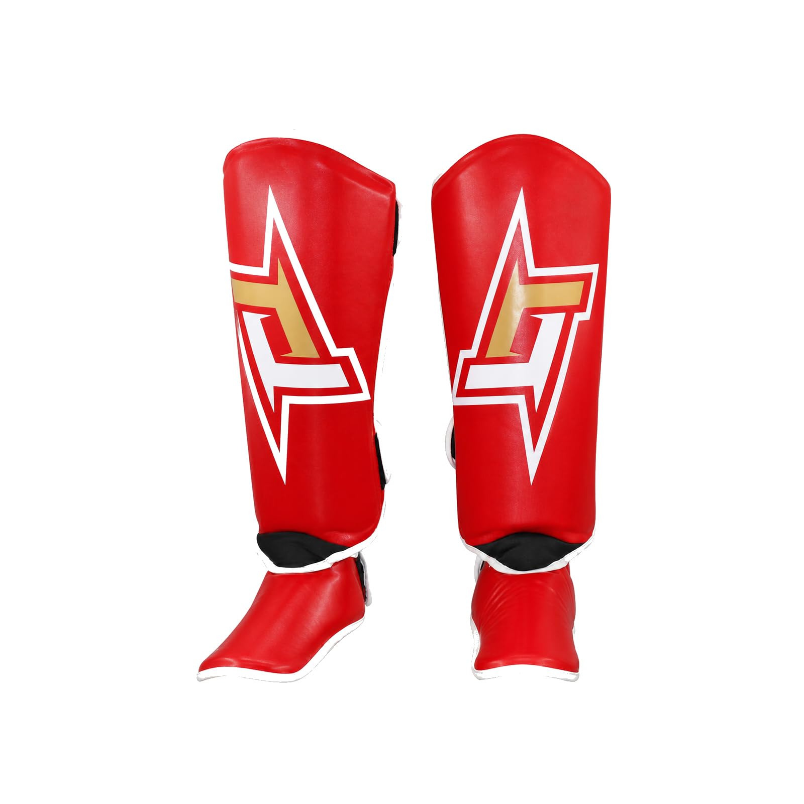 Piedi Protezione Shin Guard,Parastinchi per Arti Marziali,Parastinchi Spessi,Regolabili,Comodo,Traspirante,per Boxe,Taekwondo,Sport da Combattimento,Karate,Allenamento Quotidiano
