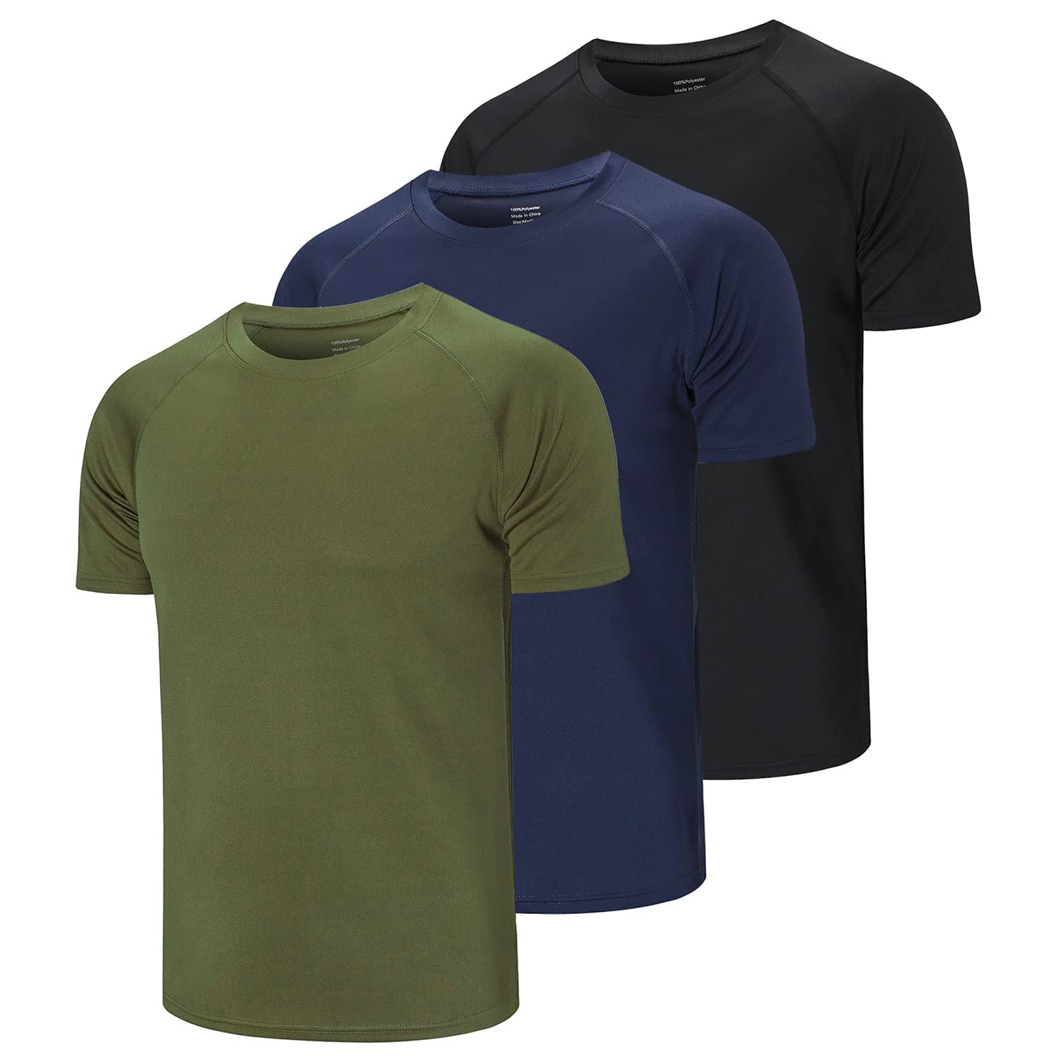 Cimic 3/5/7 Pezzi Maglietta Uomo Manica Corta Sportiva Asciugatura Rapida Traspirante Palestra Running Trekking