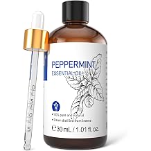 HIQILI Pfefferminz l  therisches  lPeppermint Oil f r Diffuser Massage Erfrischendes Minzaroma f r DIY & Zuhause Selbstgemachtes Spray Haar & Hautpflege - 30ml / 1.01 fl oz