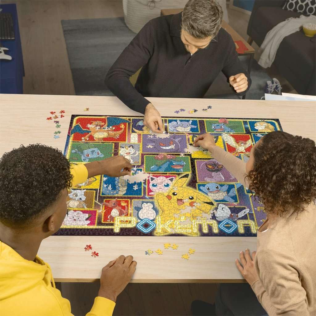 Ravensburger - 2000 Piece Adult Puzzle - Luminous Pokemon - Ages 14 and Above - Premium Quality Made in Europe - Fun & Action - 12001130, Yellow