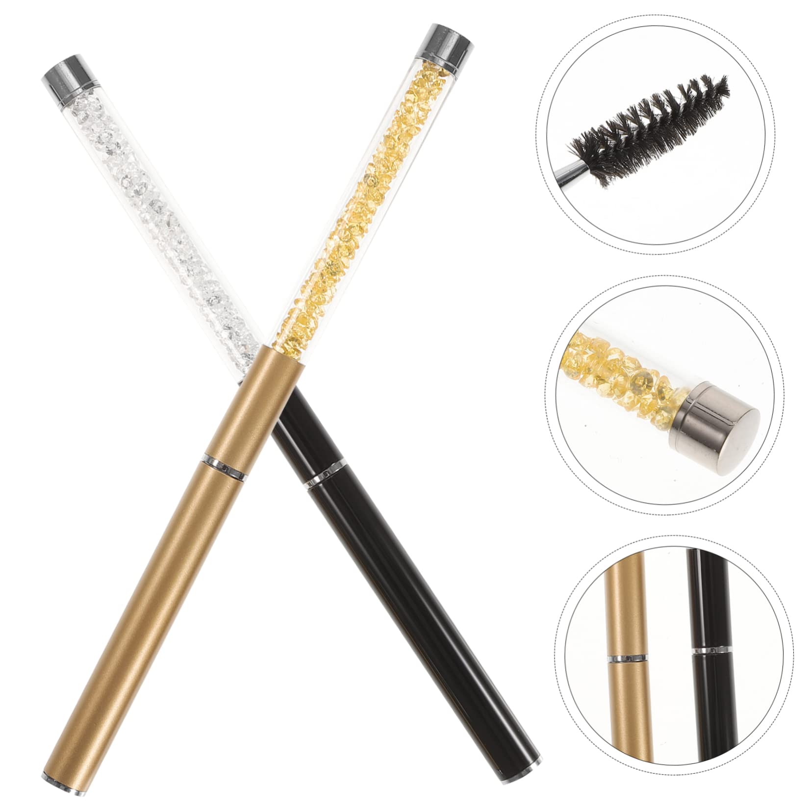 Didiseaon Makeup Applicators Eyeshadow Spoolies Lash Supplies for Eyelash Tech Brush