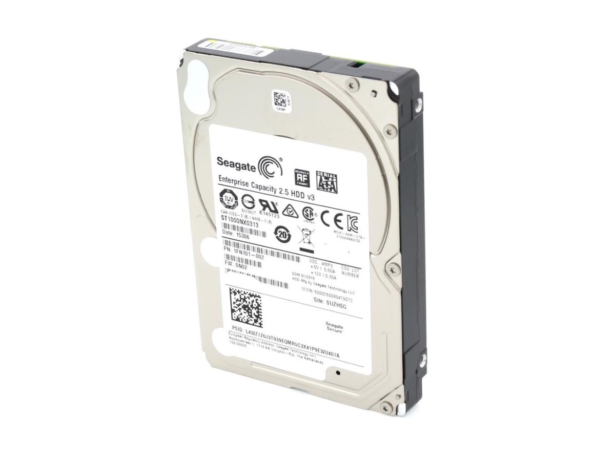 Seagate EXOS 7E2000 Enterprise Capacity 2.5 1TB HDD 512Emulation 7200 obr./min 128 MB Cache 6,4 cm 2,5 cala SATA 6 Gb/s 24x7 praca ciągła BLK