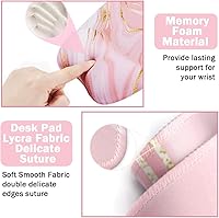 Vista 6 de Reposamuñecas para teclado y mouse grande, alfombrilla de mouse con soporte de muñeca para computadora, almohadilla de teclado de espuma