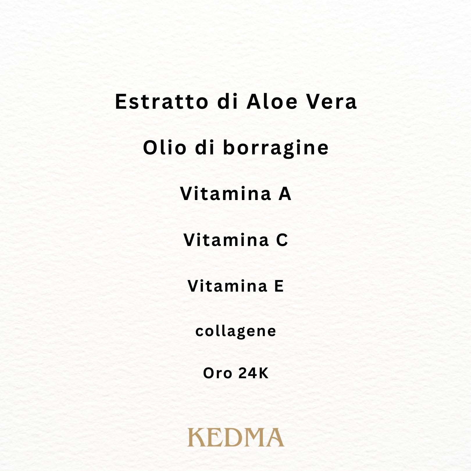 Kedma - Set Crema e Siero Viso con Oro 24K - Ringiovanimento e Idratazione - 50ml+50g