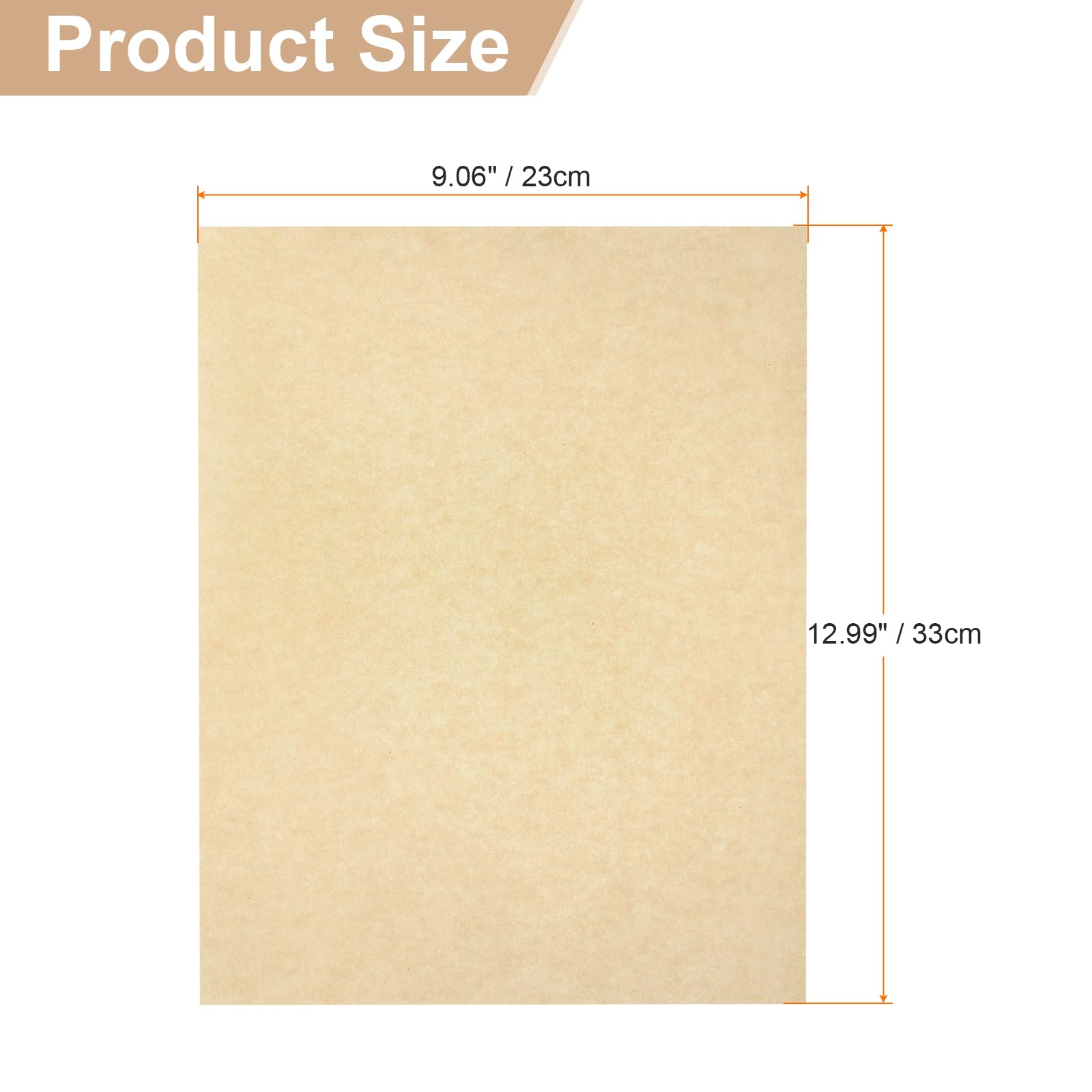 HARFINGTON 500 hojas cuadradas de papel pergamino de 9.05 x 13.05 pulgadas, impermeables, para envolver alimentos secos para sándwich, papel de hornear, cesta de picnic, pan, hamburguesas, cocina,