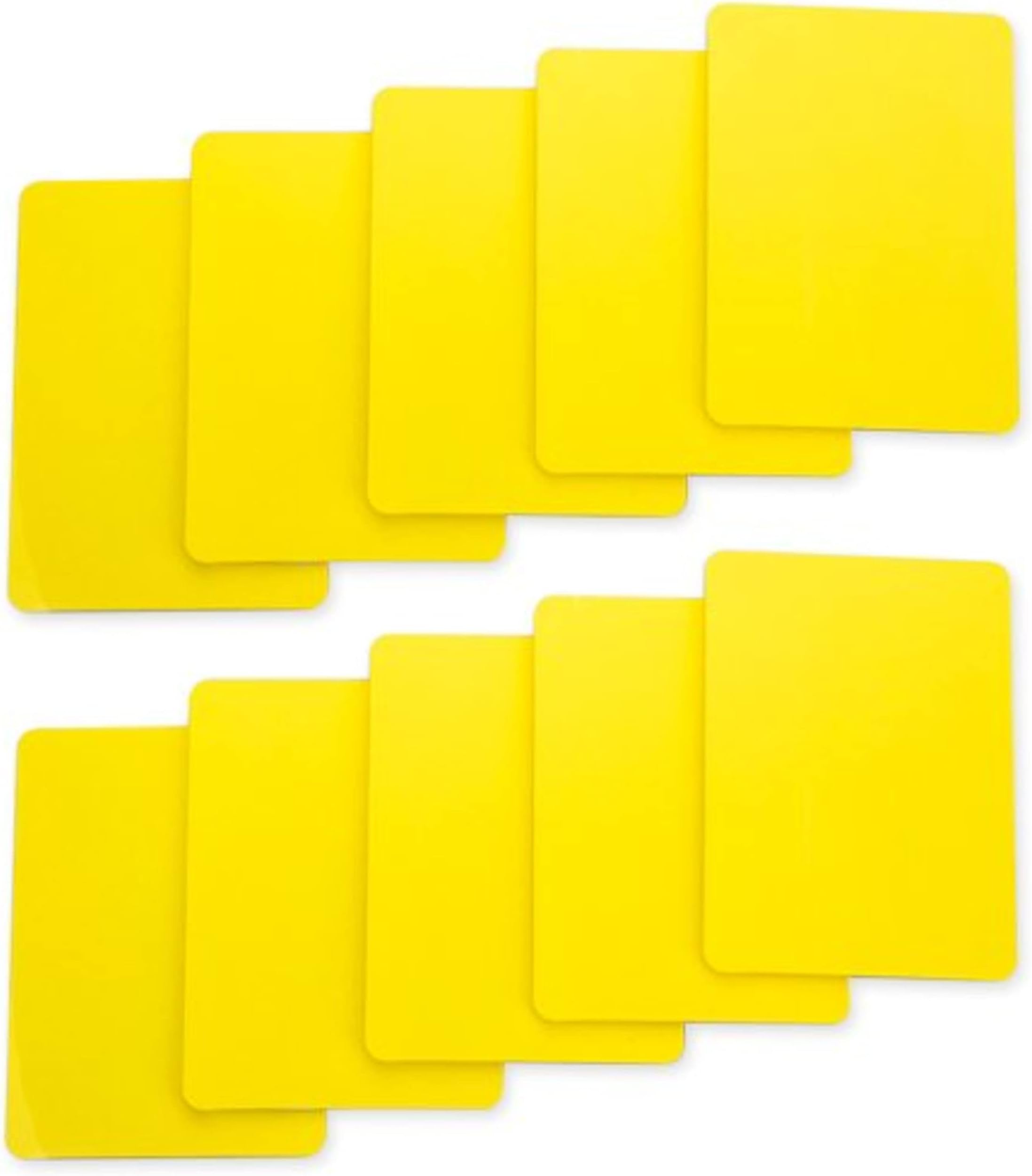 Brybelly Lot of 10 Poker Size Cut Cards (Yellow)