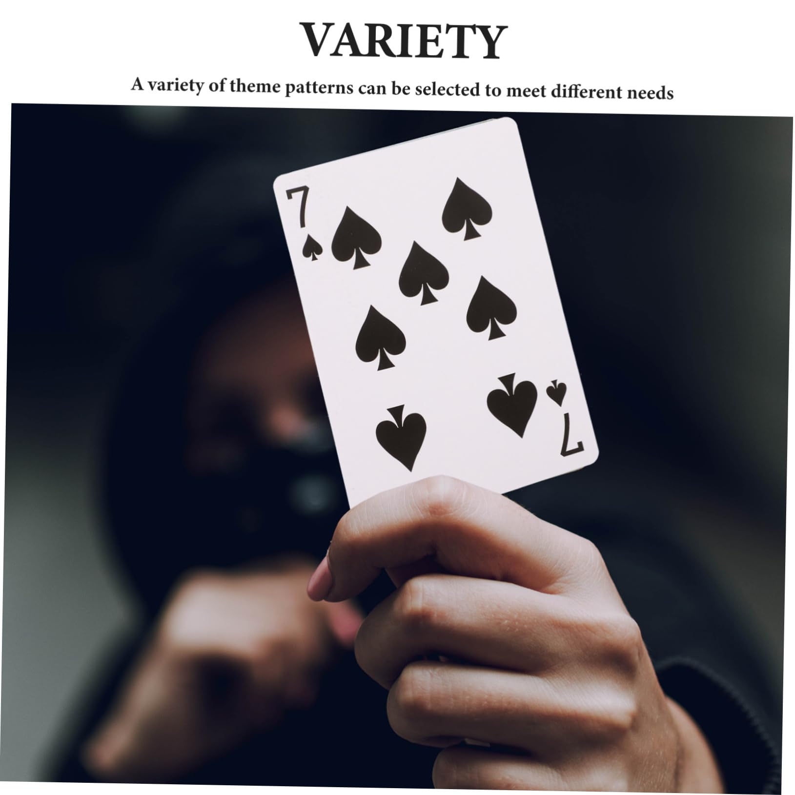 ibasenice 5sets Carte Da Poker Termiche Per Carte Vuote Per Giochi e Festività Materiale Sicuro e Portatile Per Divertimento Familiare e Creatività
