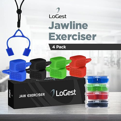 Miniatura 7 de LoGest Ejercitador de mandíbula  4 niveles de resistencia para la cara y el cuello  Dirige los músculos de la mandíbula para tonificar y apretar la