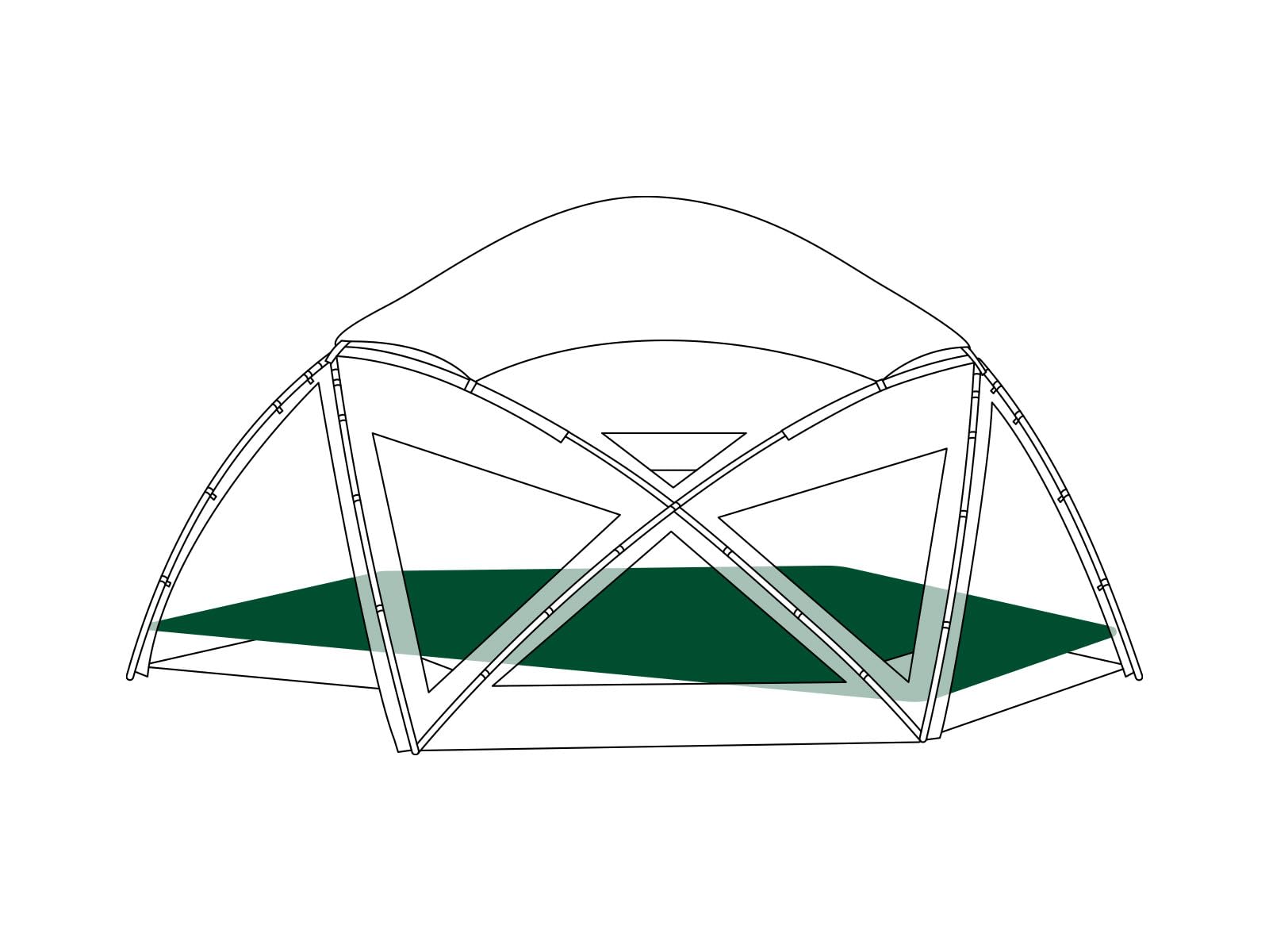 Amazon.co.jp: サバティカル SABBATICAL サバルパインドーム テント