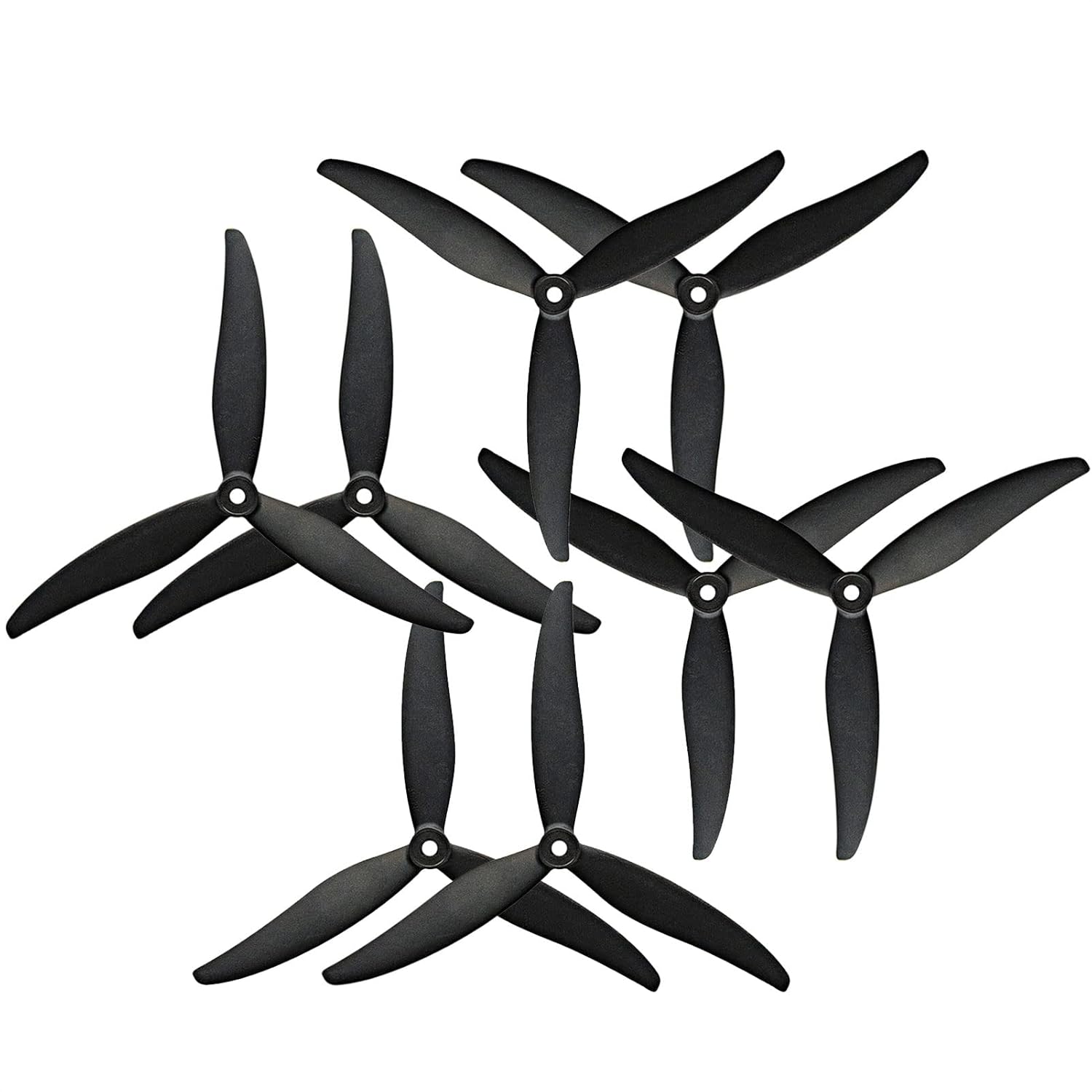 Gemfan Cinelifter RC Propellers 1050W Wide Reinforced Glass Fiber Nylon Props 10 Inch 3-Blades Props for Macroquad Drones FPV (1050W, Black, 4 pcs - 2 CW, 2 CCW)
